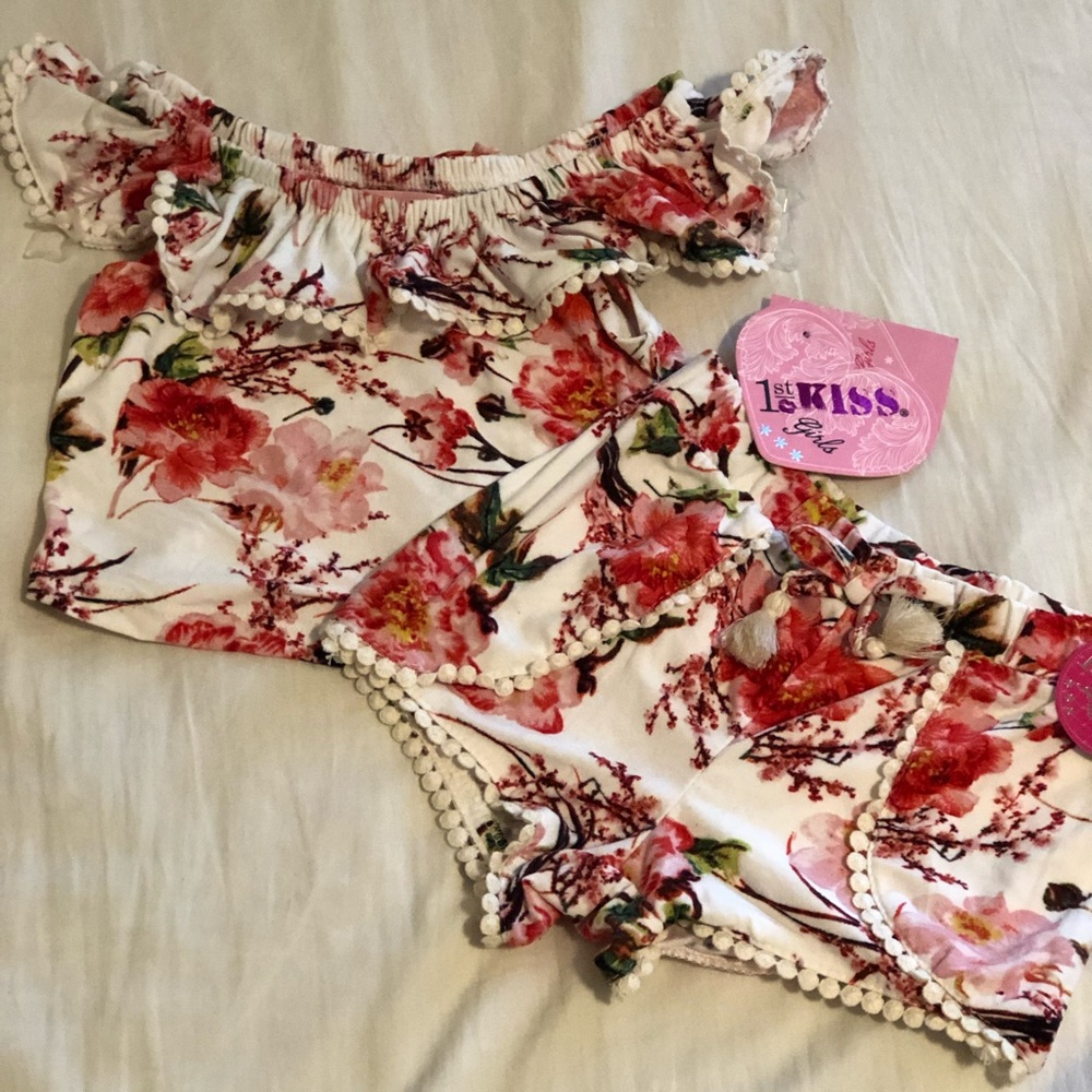 1st Kiss Crop Top and Shorts